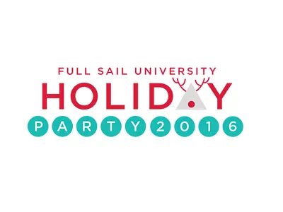 Full Sail University Holiday Party Logo holiday logo party
