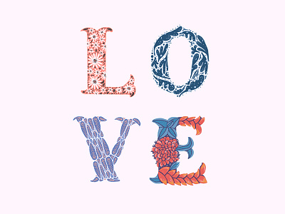 Love to everybody 36daysoftype debut digitalart first shot flowers illustration lettering nature