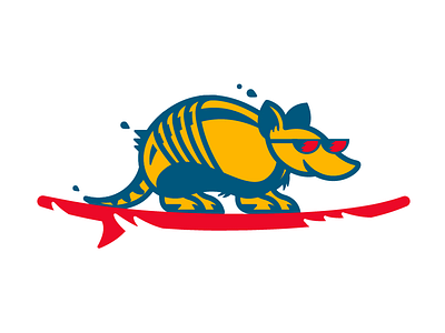 Gnarmadillo armadillo gnar surf vector