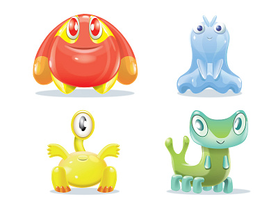Monsters baby character illustration illustrator monster vector