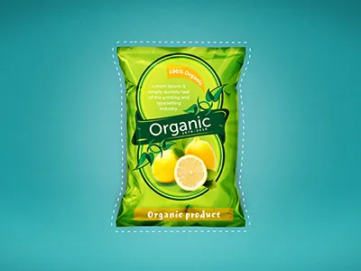 Packging design green organic product packageing