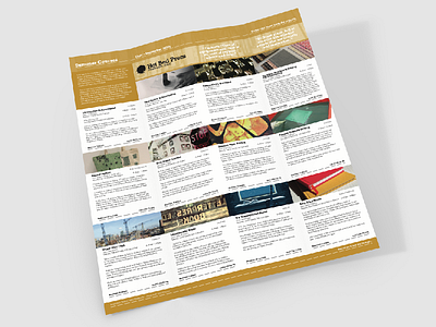 HBP Course Leaflet Inner folded leaflet mockup
