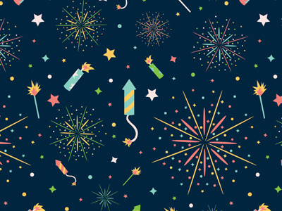 Fireworks celebration fire fire cracker fireworks night pattern pattern design rocket sparkler stars summer vector