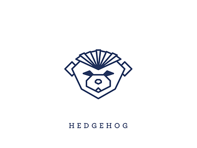 Hedgehog- Animal Icon Set 05/11 animal blue design hedgehog icon iconset illustration line logo ui vector