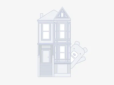 bear haus bear design haus house illustration
