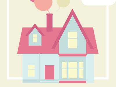 Baby Bedroom Illustration baby baby bedroom balloons bedroom child children cute home house illustration pastel colors
