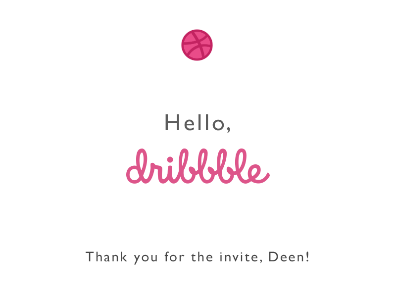 Hi, dribbble :) debut first shot