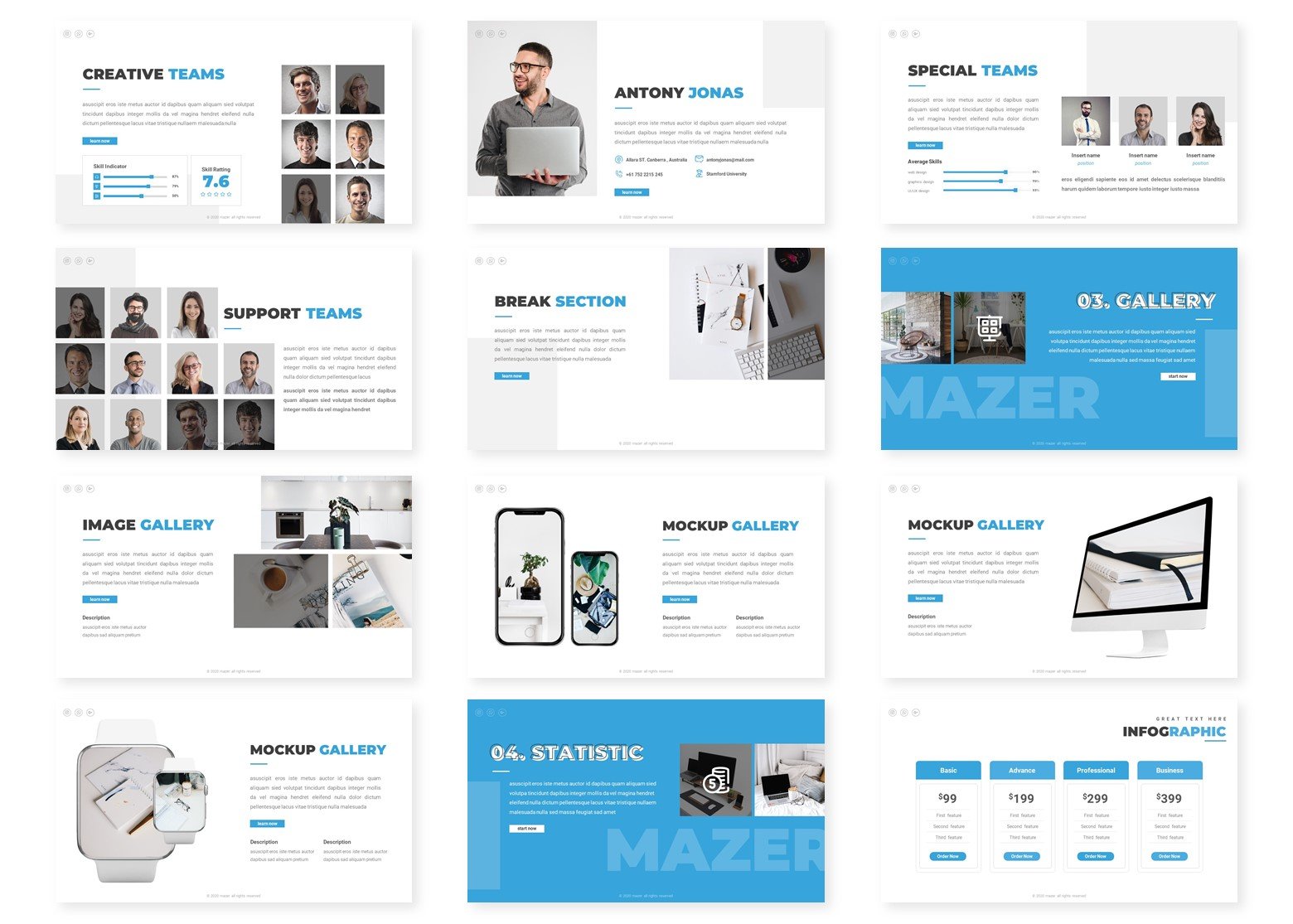 Mazer - Powerpoint Template by AQR Studio on Dribbble