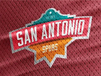 San Antonio Spurs as a Soccer Club badge basketball branding epl logo nba rebrand san antonio soccer spurs throwback vector
