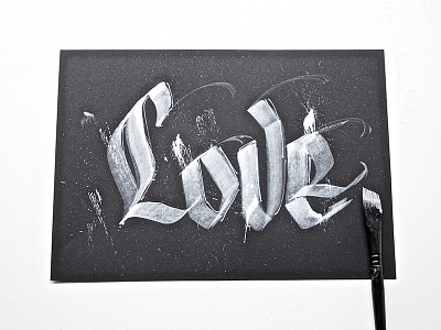 Love brush brushcalligraphy brushlettering brushpen calligraphy custom handmade hellotype lettering letters type typography