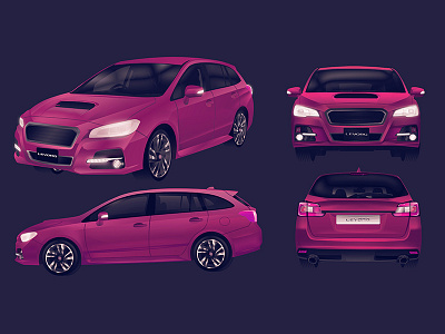 Subaru Levorg car illustration levorg subaru vector