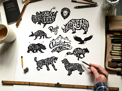 Compilation design graphicdesign handlettering illustration