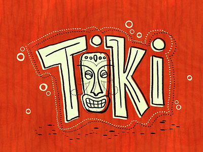 Tiki brushes luau mid century photoshop red retro tiki vintage