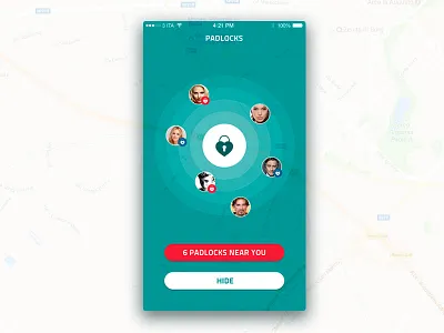 Padlocks radar dock gesture gestures ios location main padlocks radar ui