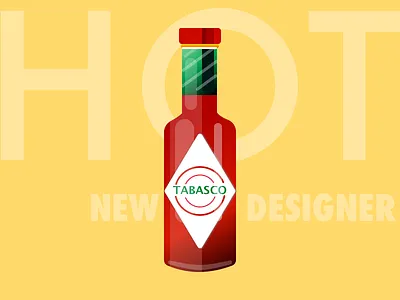 Dribbble Debut debut hello dribbble hot sauce tabasco