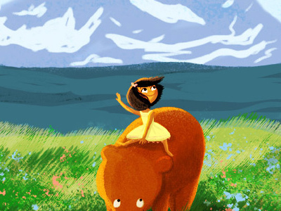 Alaskan adventure alaska bear childrens illustration illustration