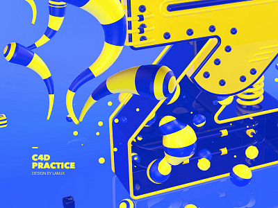 C4D practice - Z 3d c4d graphic rendering vision
