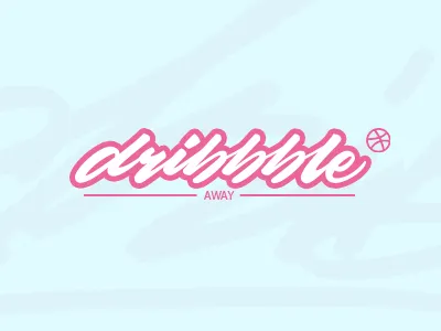 Dribbble Away crayola dribbble handlettering thankyou typography