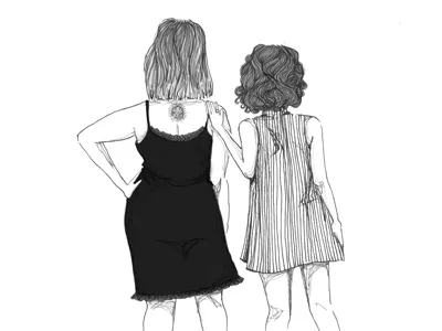 Sisters drawing fashion illustration feminism girl power illustration illustrator