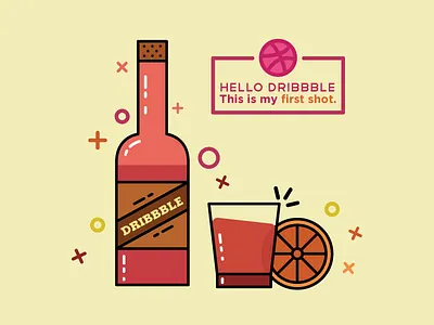 My First Shot drink first shot glass hello lemon lime shot glass wine