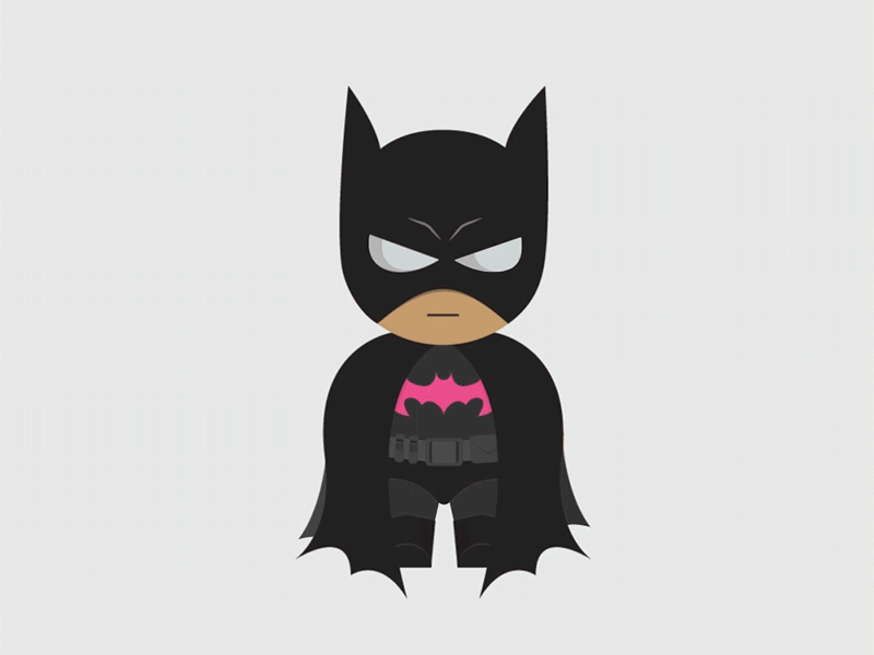 Batman & Robin after effects batman character dark knight dc comics first shot gif hello dribbble motion graphics pink robin