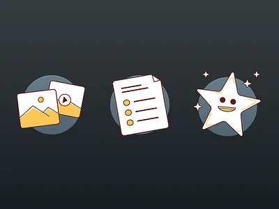 Little illustrations for an iOS App alert design icon illustration logo sketch ui