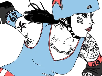 Roller Girl illustration