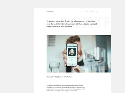 Case page black and white case clean grid minimalistic portfolio typography ui