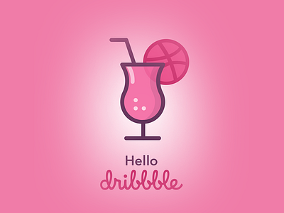 Hello Dribbble cocktail debuts