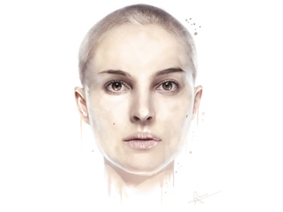 Hello Dribbble! cintiq digital art digital painting illustration portrait
