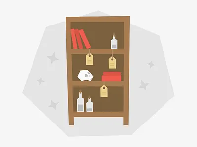 Create Taxonomy bookcase books empty state illustration kentico cloud tags taxonomy