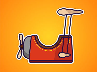The Barnstormer (Featuring the Great Goofini) disney disney world goofy icon ride sticker vector