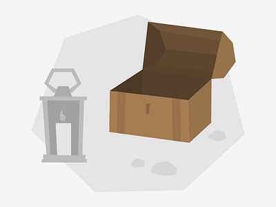 No Content Found chest empty state illustration kentico cloud lantern search