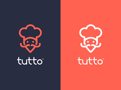 Tutto V2 deliver delivery food food delivery food logo location mobile app restaurant simple