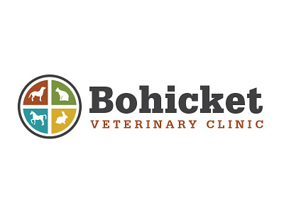 Bohicket Logo animals branding logo logo design pets slab veterinarian veterinary clinic