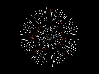 Lightspeed Dribble interstellar light speed minimalism science space star wars starwars