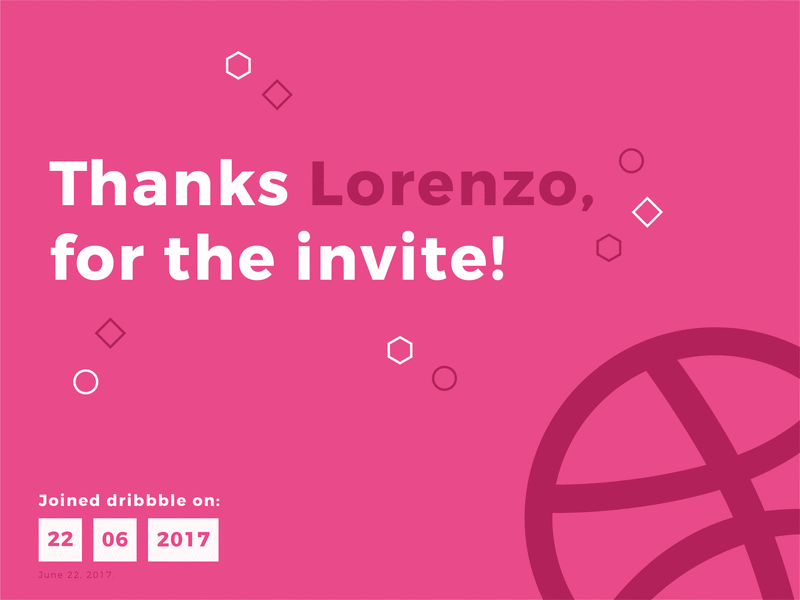 Howdy, Dribbble! design dribbble first shot flat invite