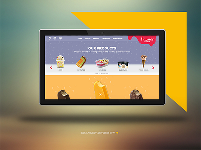 Havmor landingpage psd web design