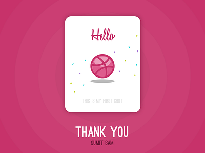 Dribble First Shot dribbble first invite shot thank you