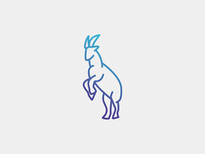 Ibex Logo blue brand branding design ibex purple