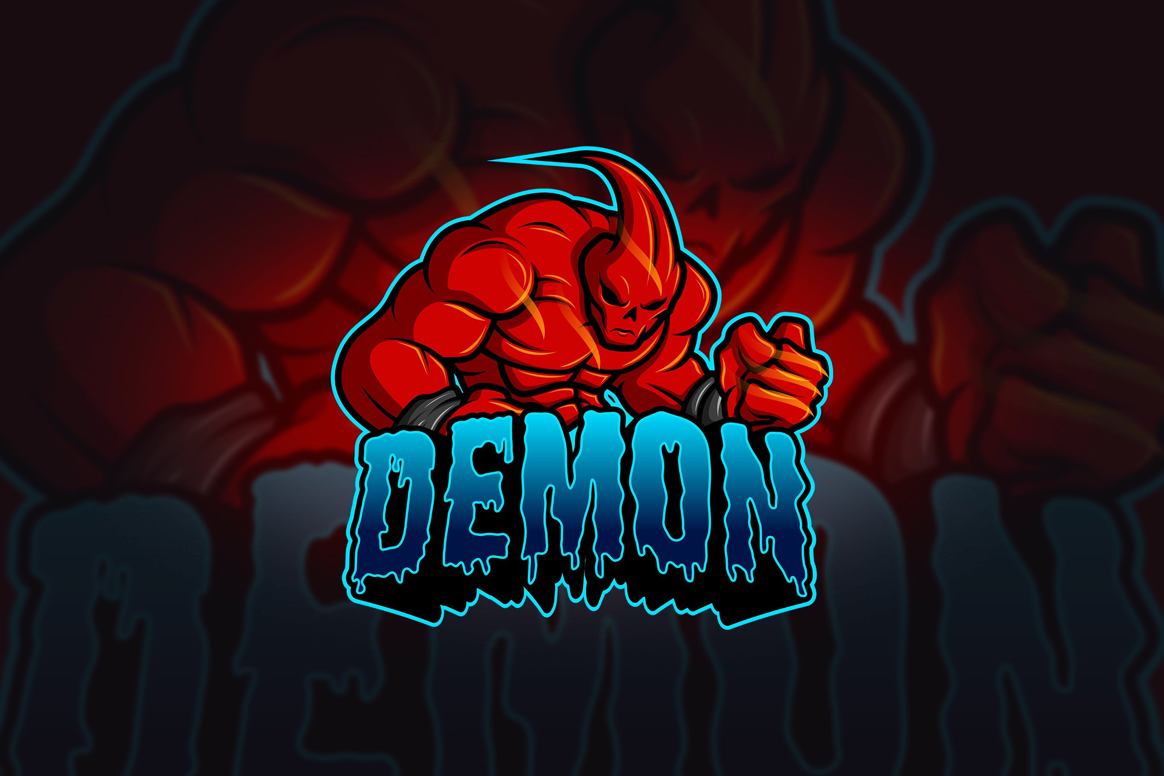 Demon Mascot And Esport Logo By Aqr Studio On Dribbble