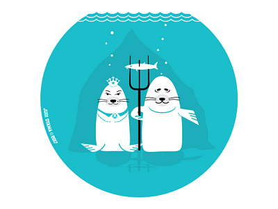Sea Life American Gothic american gothic fish ocean santa cruz sea life seals water