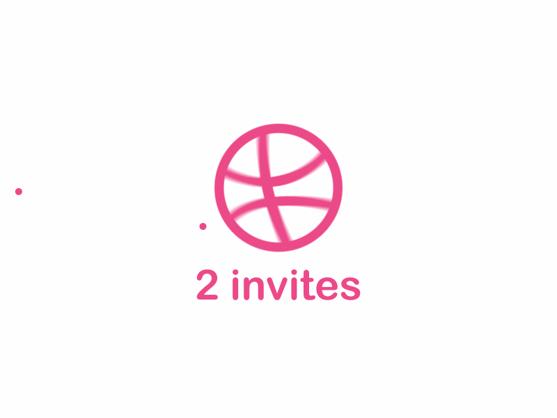 2 invites are here. dribbble dribbble invite icon invite logo