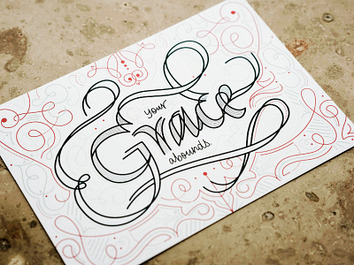 Your Grace Abounds design print