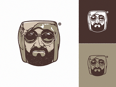 Broken Ashtray logo | MBMB apparel face graphic head icon identity illustration logo