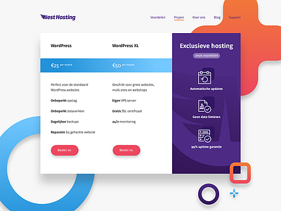 Nest Hosting pricing branding cta hosting logo order pricing table