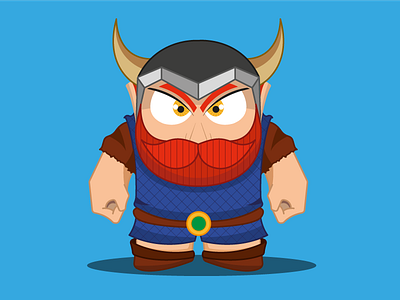 Viking Illustration adobe character cute digital art flat graphic design illustration illustrator viking