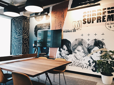 Detroit Motown Mural detroit motown supremes wework