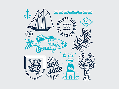 East Coast bluenose canada doodles illustration nova scotia sea