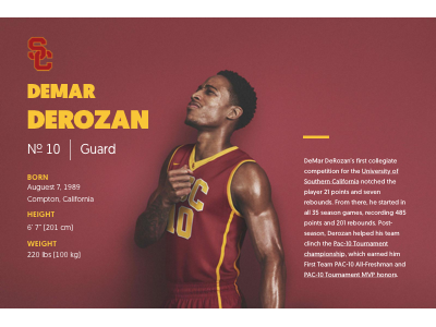 Daily UI 006 - User Profile dailyui draft nba raptors toronto trojans usc